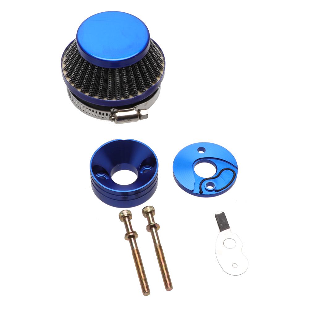 15mm 40-5 Luftfilter-Adapterplatten-Kit Passend für 2-Takt 43cc 47cc 49cc Rasentrimmer, Stand-Up-Scooter, Pitbike-Mini-Bike