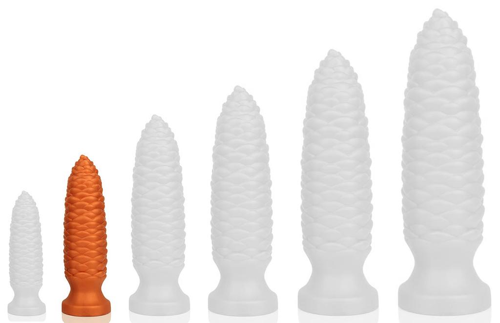 Plug Long Pine S 15 X 4 Cm Orange - TheAssGasm - SILICONE ANAL PLUG