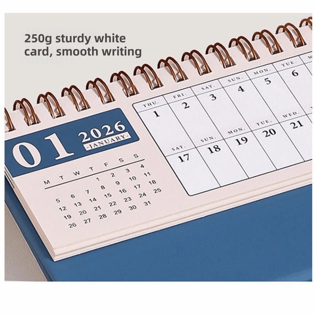 2026 Desktop Calendar 2026 Desktop Calendar Spiral Binding Checklist Planner School Stationery
