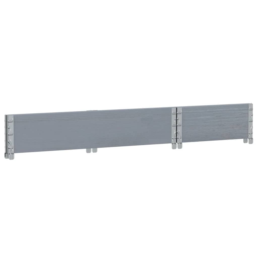 Plant Box Gray 100x50 Cm Solid Pine Wood