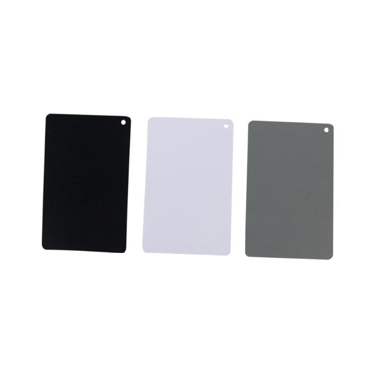Photography Gray Card With Matte Black Bright White Surfaces For Precise Light Metering And Digital Camera White Balance