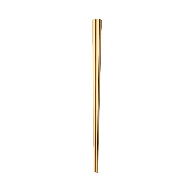 Abay Titanium Gold Plated Stainless Steel Chopsticks Set