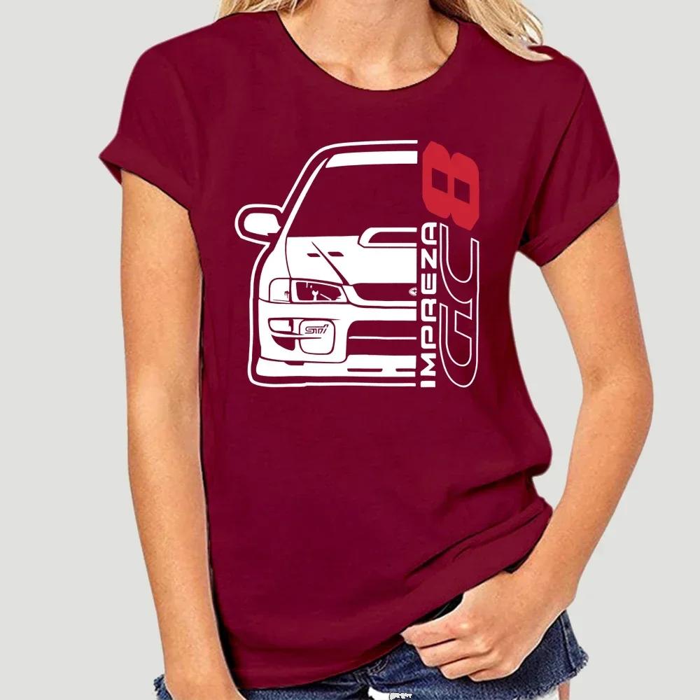 New Men T Shirt Fashion Men Brand Fitness Slim Fit Japan Car Impreza Gc8 T-Shirt Printing Shirt Men Cotton Tees Streetwear 3511X