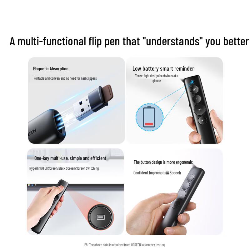 UGREEN Wireless Red Laser Presentation Remote