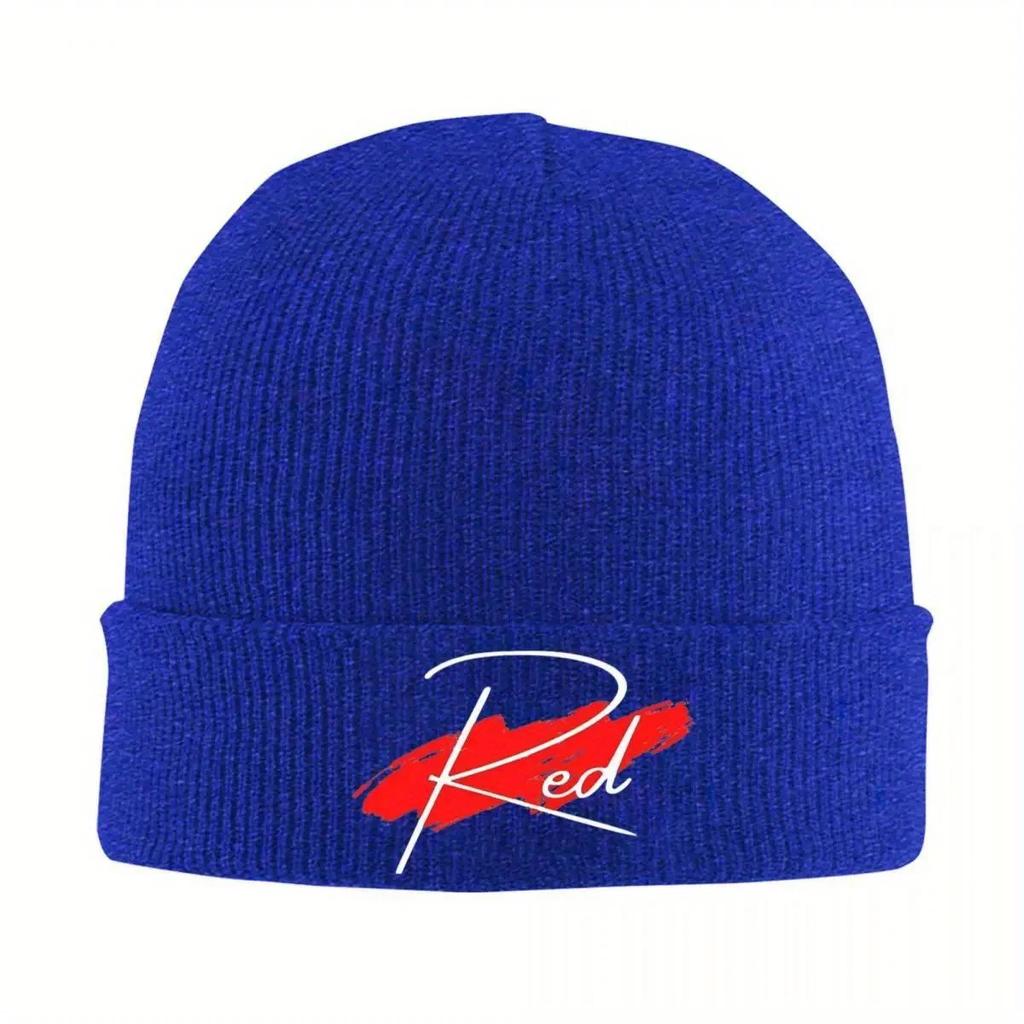 Playboi Carti Bonnet Hats red color Knit Hat FeUnisex Unisex Trendy Head Wrap Beanie Hats Autumn Outdoor Sport Graphic Cap
