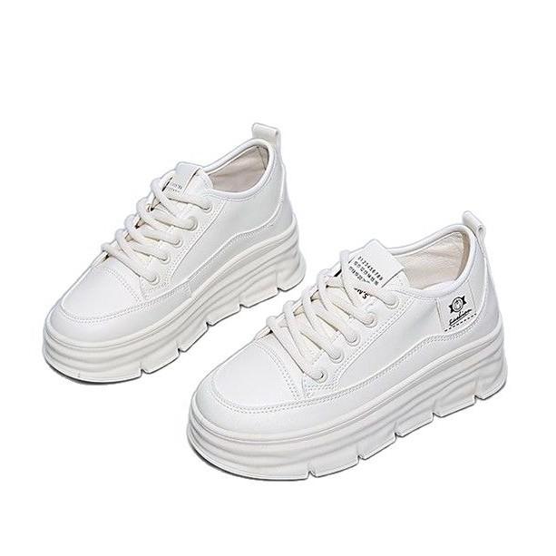 [Yushilai] Thick-soled inner height-increasing single shoes for women's 2025 new spring new sports versatile fashion casual shoes