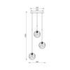 Dekorativ taklampa 3xG9 10W – Elegant design i guldmetall
