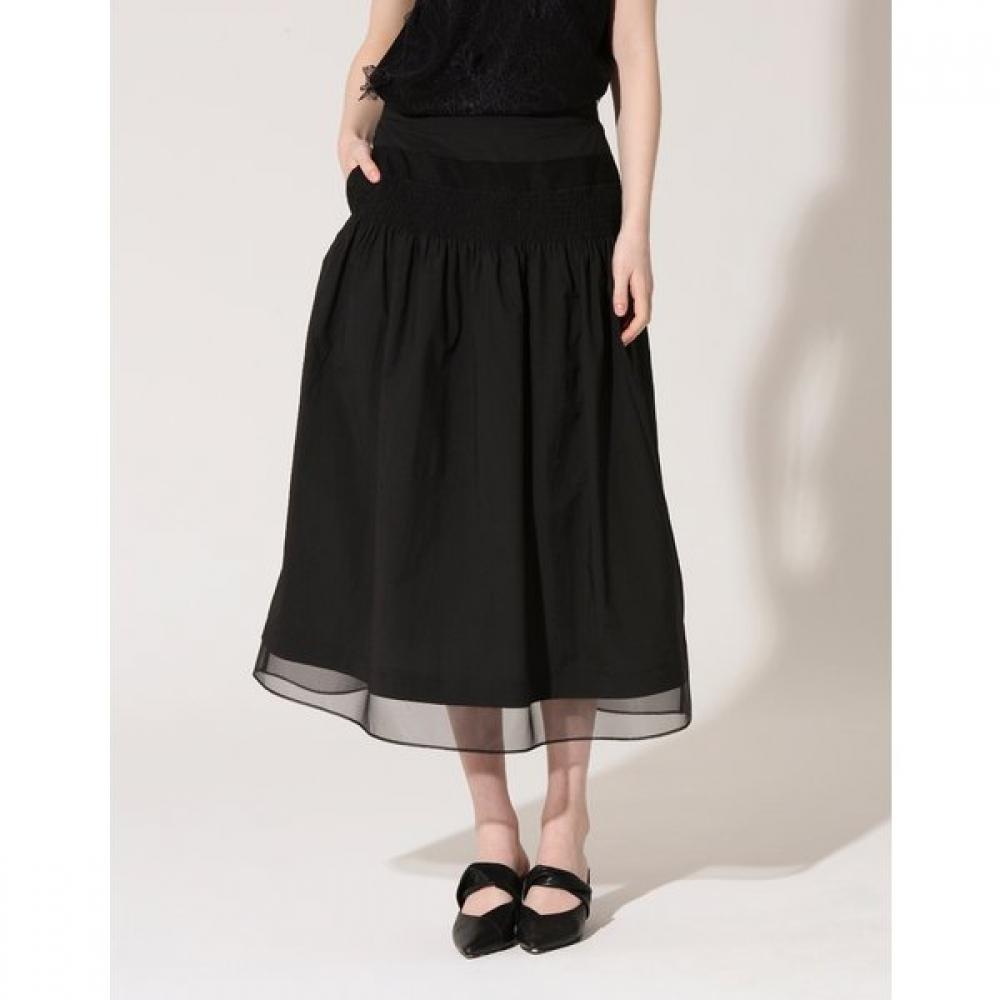 SON JUNG WAN Smocking Cotton Skirt Zsk6262010