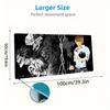 Death Note Anime Farbe Mauspad Großes Gaming Tischkissen Rutschfest Laptop Tablet Großes Mauspade XXL Matte Mini PC Spielmatte Mit Verriegelter Kante