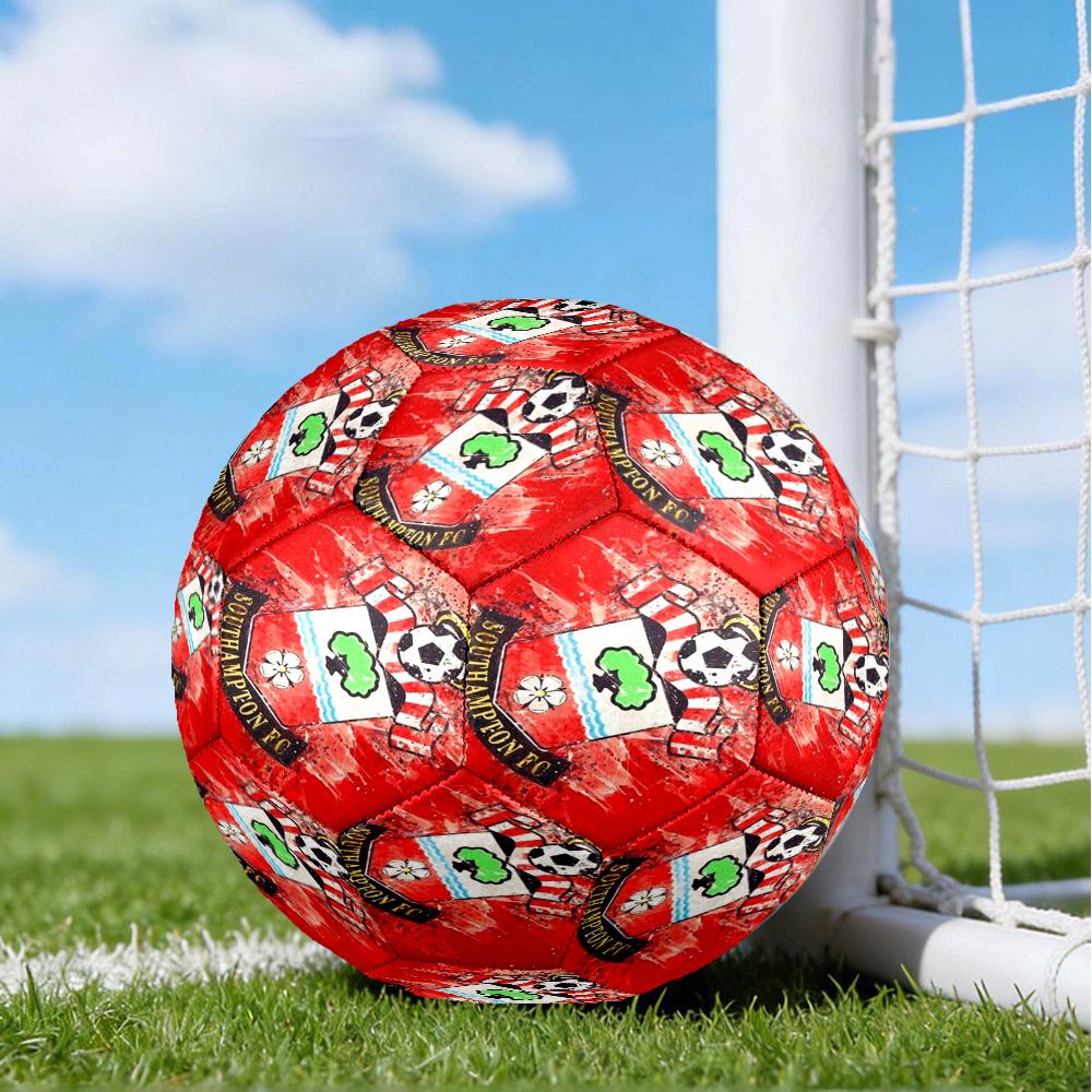 Fc Crest Design Printed Size 5 Soccer Balls, High-Quality, Anti-Slip, Protective Football, A Unique Gift , Birthdays, Christmas Gifts