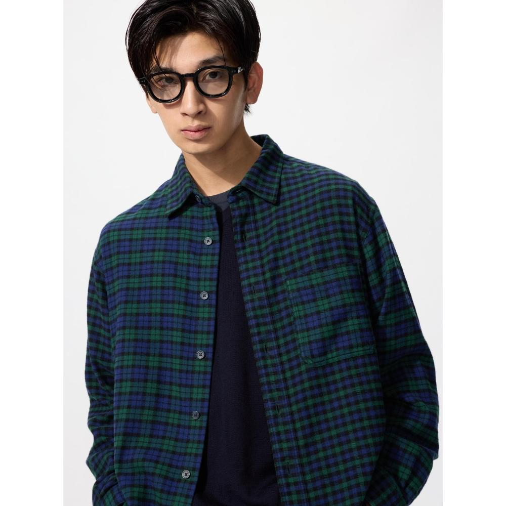 Uniqlo Flannel Check Shirt LOng Sleeve O