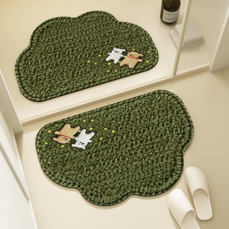 Quick-Dry Cartoon Diatom Mud Bathroom Door Mat – Absorbent & Non-Slip