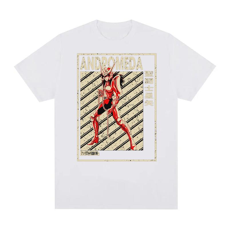 Saint Seiya Graphic Print T Shirts Men Women EU Size 100% Cotton Unisex Tops CottonStreetwear Harajuku