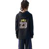 Nike X NBA Hoodie Los Angeles Lakers James 23 City Edition Casual Comfortable Kids Hoodies Black Purple 3Z2B7HDL5-LAK23