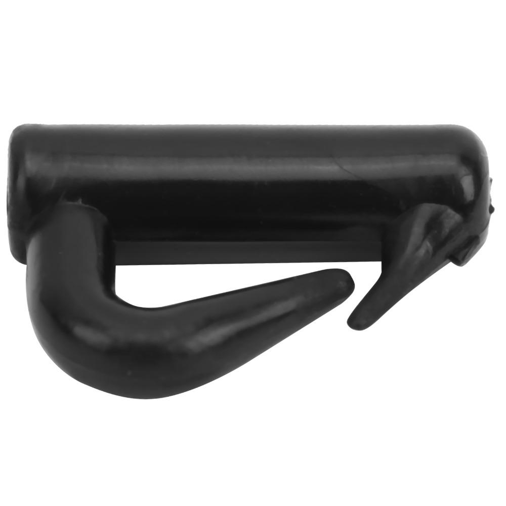 200PCS Portable Plastic Clevis Snaps 13mm Lightweight Rotating Snaps Black Fast Change Snaps Fishing Tackle