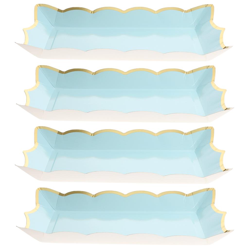 Square Paper Lace Plate Serving Trays for Party Food Fruit Cookie Platters Parties Plates