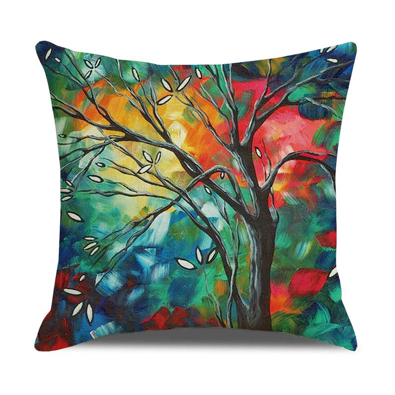 Printed Pillowcases, Linen Pillows, Sofa Pillows, Home Decoration Pillows