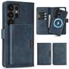 3-in-1 Leather Wallet Detachable Magnetic Flip Phone Case For Samsung Galaxy S25 S24 S23 S22 Ultra S25 S24 Plus Card Slots Cover
