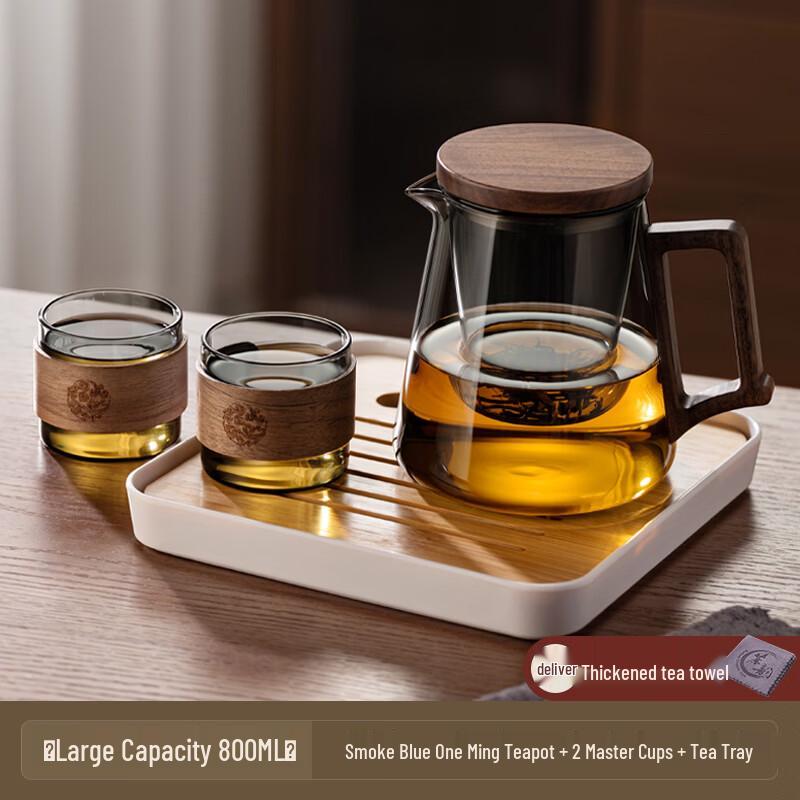 Handon Glass Tea Set with Draining Tray