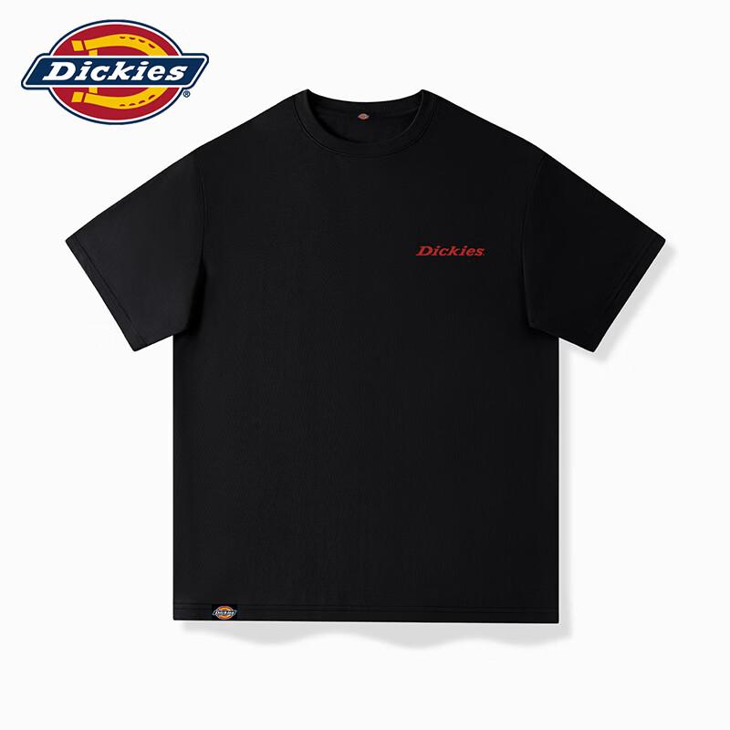 Dickies Men's American Retro Red Logo Print T-Shirt