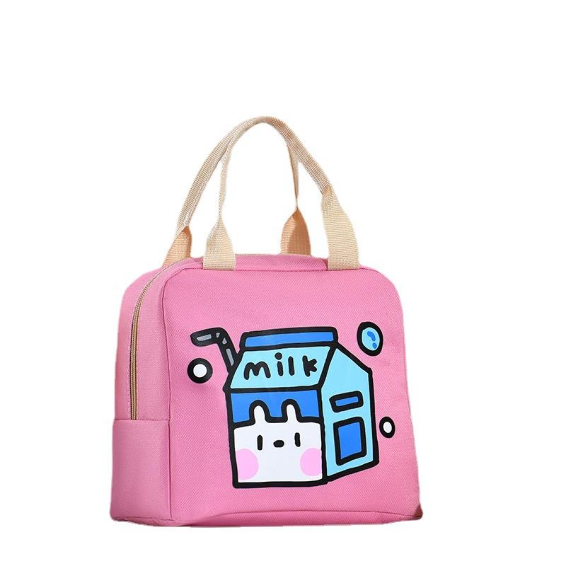 Přenosná Izolovaná Termální Pikniková Taška na Jídlo na Oběd Box Kreslená Taška Tote Jídlo Čerstvé Chladicí Tašky Pouzdro pro Ženy Dívky Děti Děti Dárek