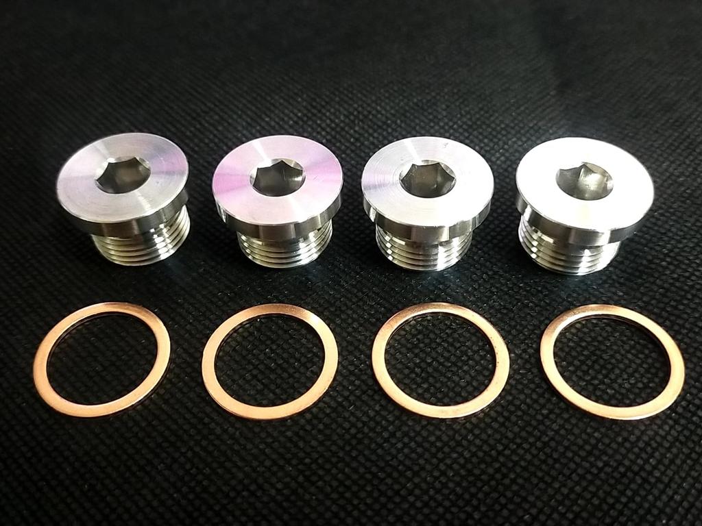 Stainless Steel Cap for O2 Sensor Adapters M18 X P1.5 for Air Fuel Ratio