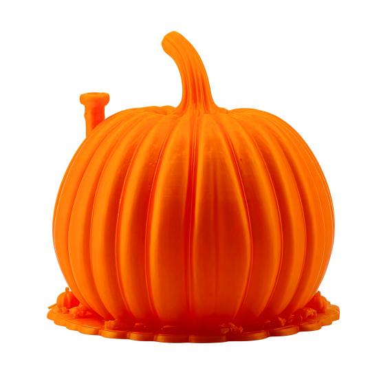 Retro Style Pumpkin Home Accents 3D Printed House Ornament for Halloween, Miniature Fairy Tale Cabin Creative Halloween Party Table Centerpiece