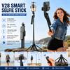 1.8M 360° AI Face Tracking Selfie Stick Tripod, Automatic Rotating Gimbal Phone Stand, Smart Follow Tripod for Vlog, Live Streaming, Video & Selfie