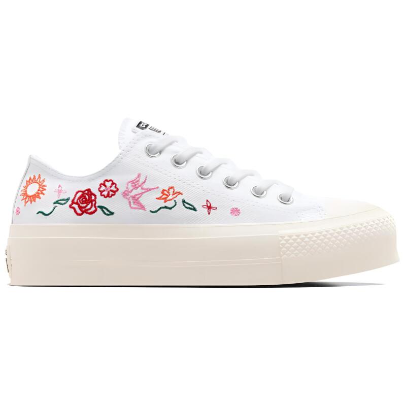 Converse Chuck Taylor All Star Simple & Comfortable Non-Slip & Abrasion Resistant Low-Top Espadrilles Women's White