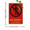 Retro Authorized Personnel Only Sign Metal Tin Plaque Wall Decor for Bar Cafe Garage