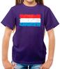 Luxemburg Grunge Flaggenstil - T-Shirt - Länderliebe Live Stadt