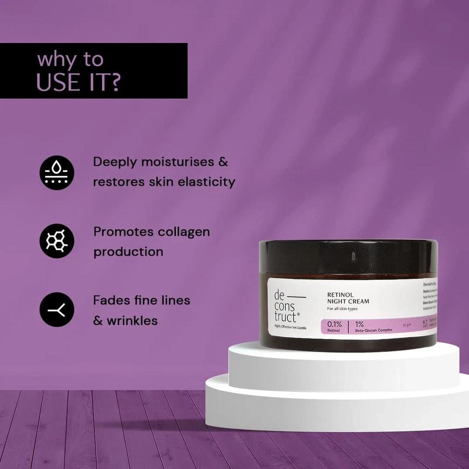 Deconstruct Retinol Night Cream For All Skin Types 50g