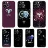 Constellation Virgo Aries Soft Transparent Phone Case for iPhone 16 15 14 13 12 11 Pro Max XR 8 7 Plus XS Max Shockproof Shell