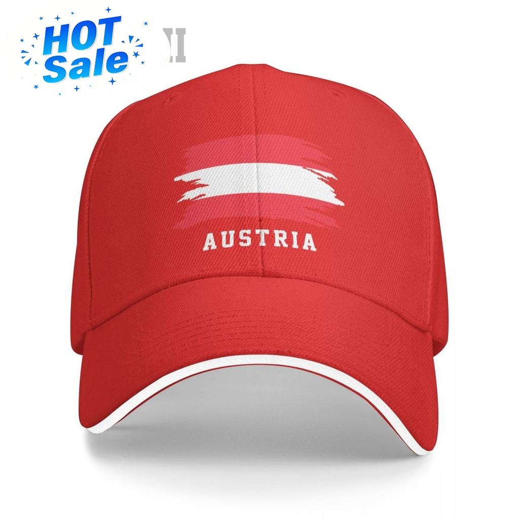 Sandwich Bandiera Austriaca Cappellino da Baseball Austriaco Uomo Donna Cappellini Hip Hop Snapback Cappello da Golf Pesca