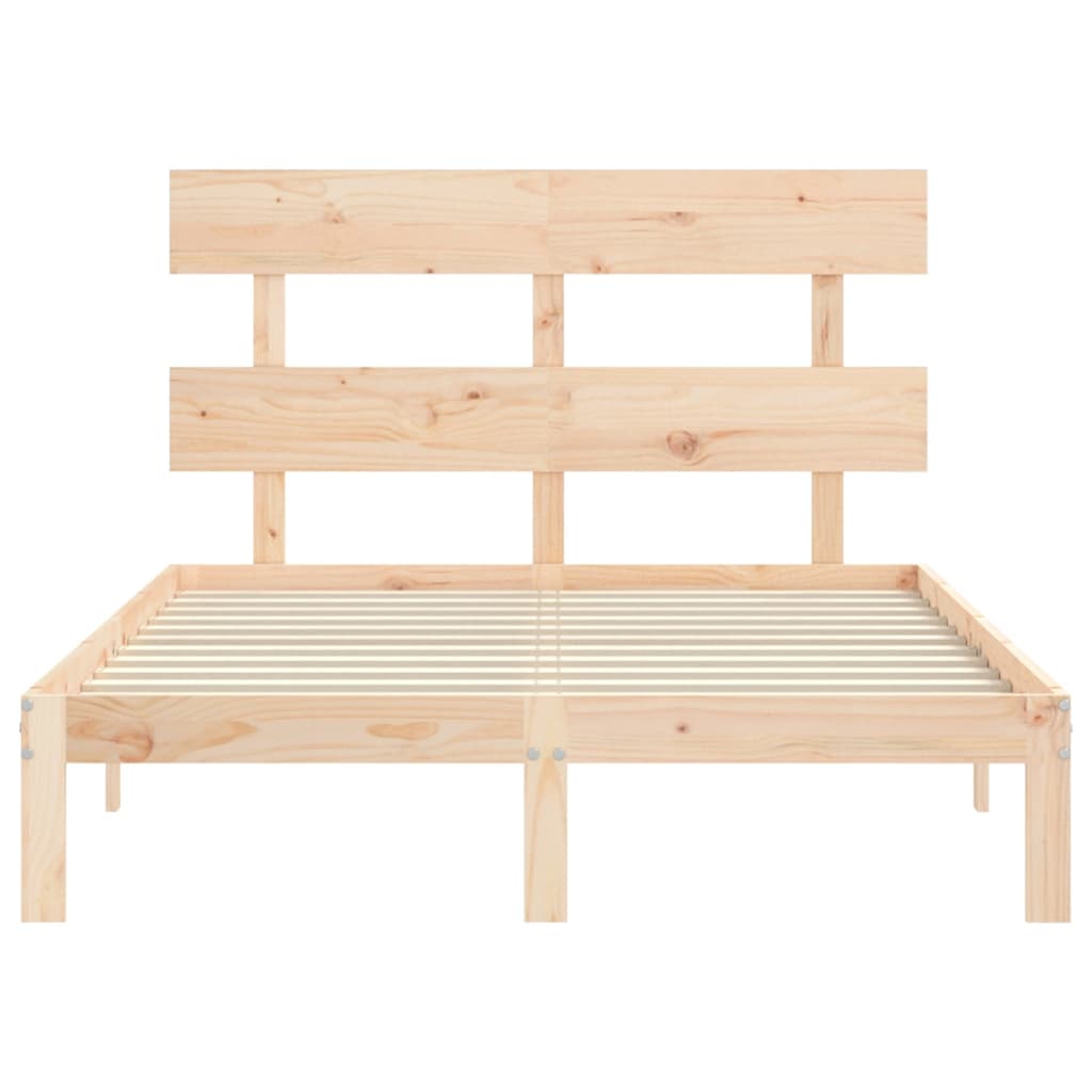 Solid Wood Bed Without Mattress 140 X 200 Cm Pine Wood