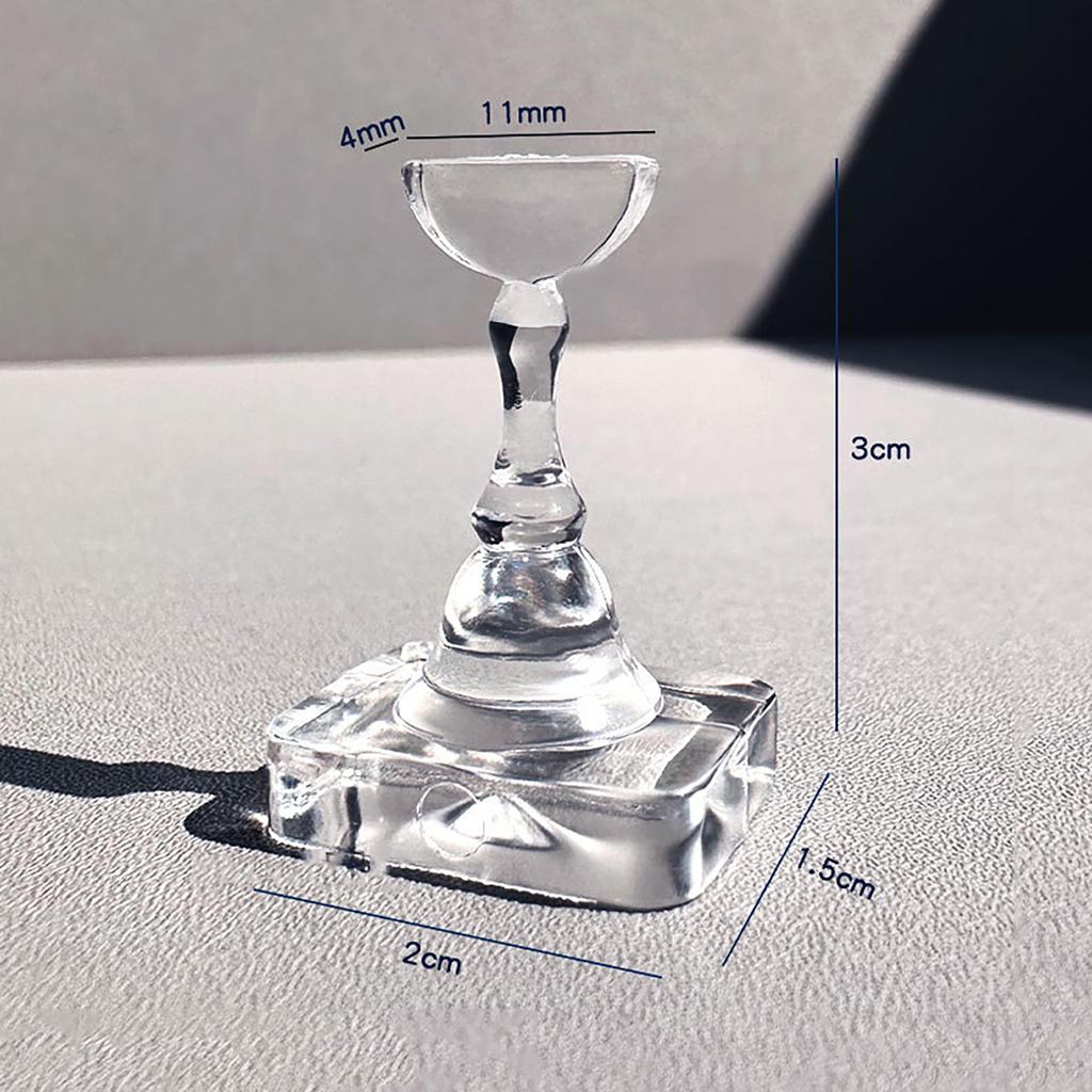 1/5/10 Grid Non-Magnetic Nail Display Nail Display Stand Tips Holder Nail Practice Stand Fingernail Diy Manicure Stand Tools