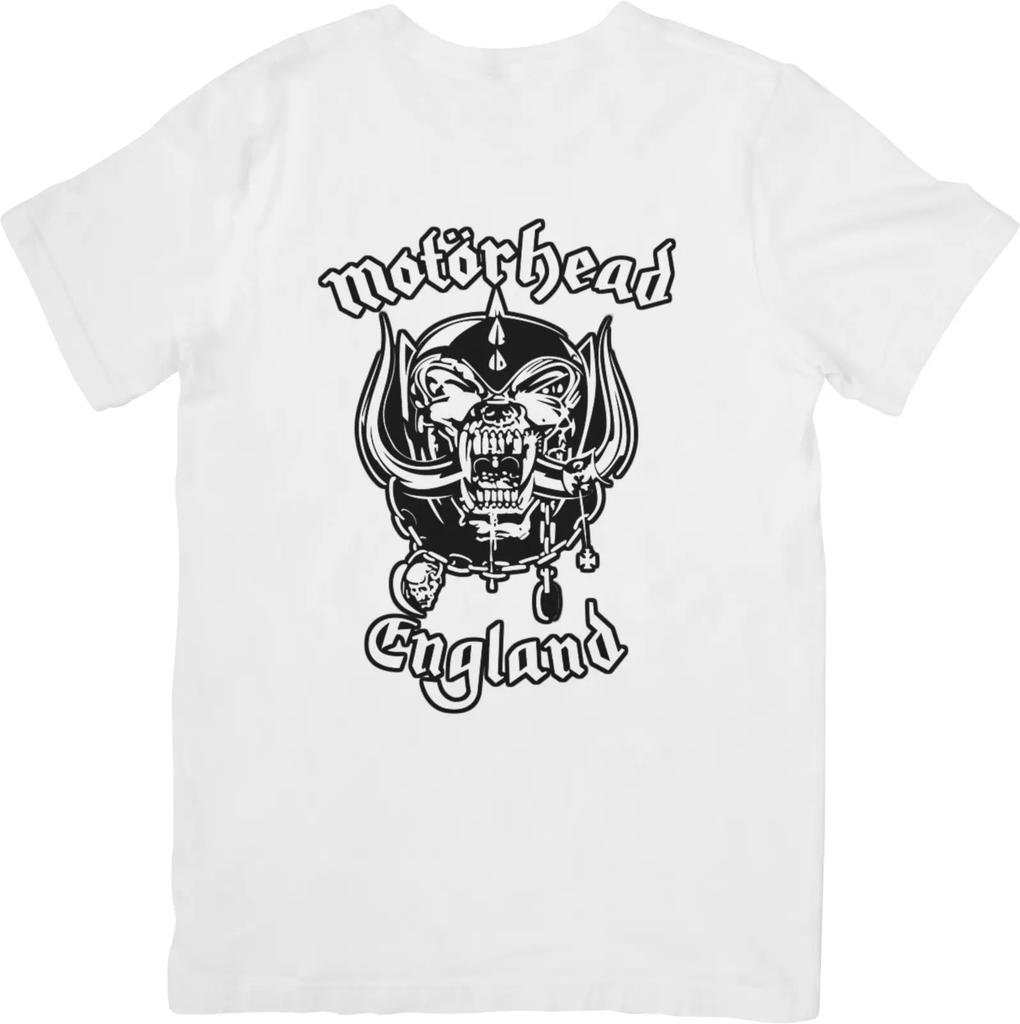 Motorhead Music Fit for Men & Women Quality Cotton T-Shirt White.