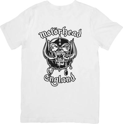 Motorhead Music Passform für Männer & Frauen Qualitäts-Baumwoll-T-Shirt Weiß.