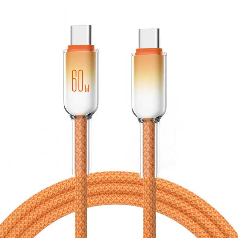 PD 60W USB Type C to Type C Cable Fast Charging Data Cord For iPhone 16/15 Huawei Samsung Xiaomi USB-C Charging Cord 1M/2M