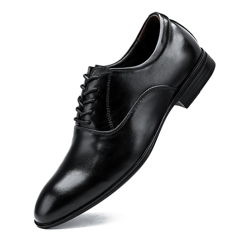 2024 Genuine Leather Classic Men Shoes for Wedding High Quality Men's Casual Oxfords Shoes Male Comfortable Dress Business Shoe