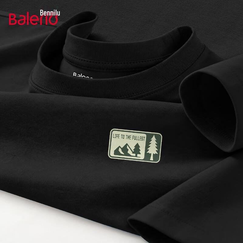 

Baleno Men s 100% Cotton Crew Neck Short Sleeve T-Shirt L