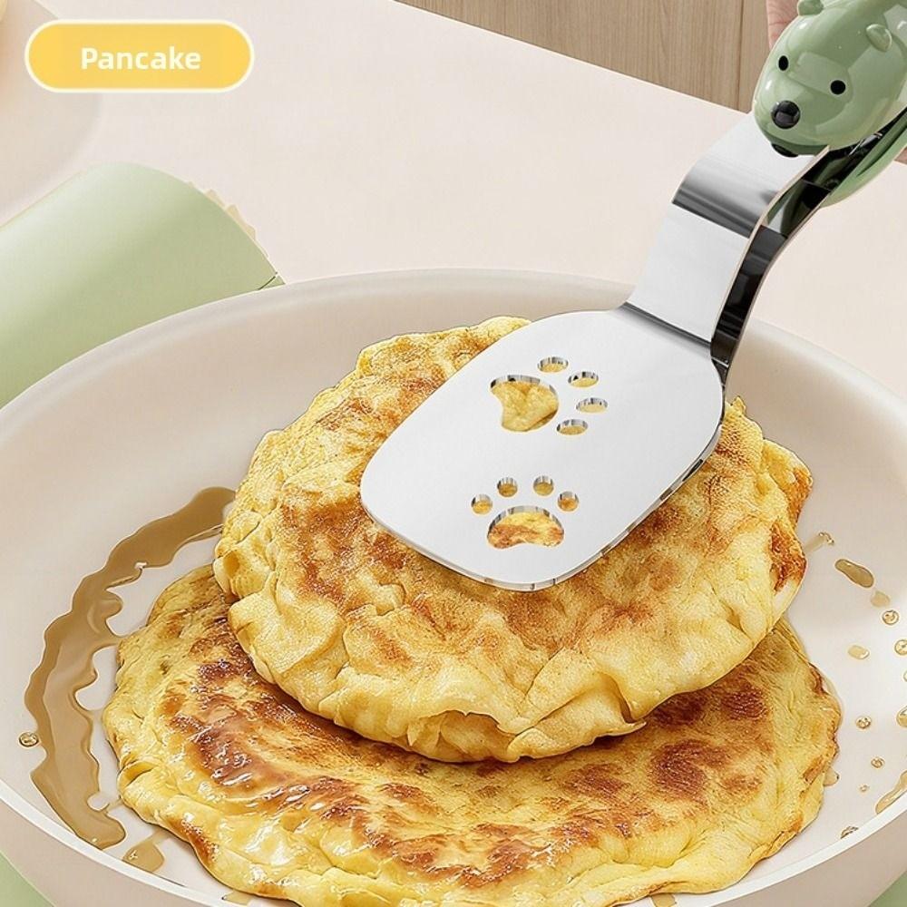 Heat Resistant Steak Spatula Tongs Anti-scald Steak Flipping Clip  Grill Buffet