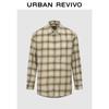 Men's Retro Plaid Open-Front Shirt