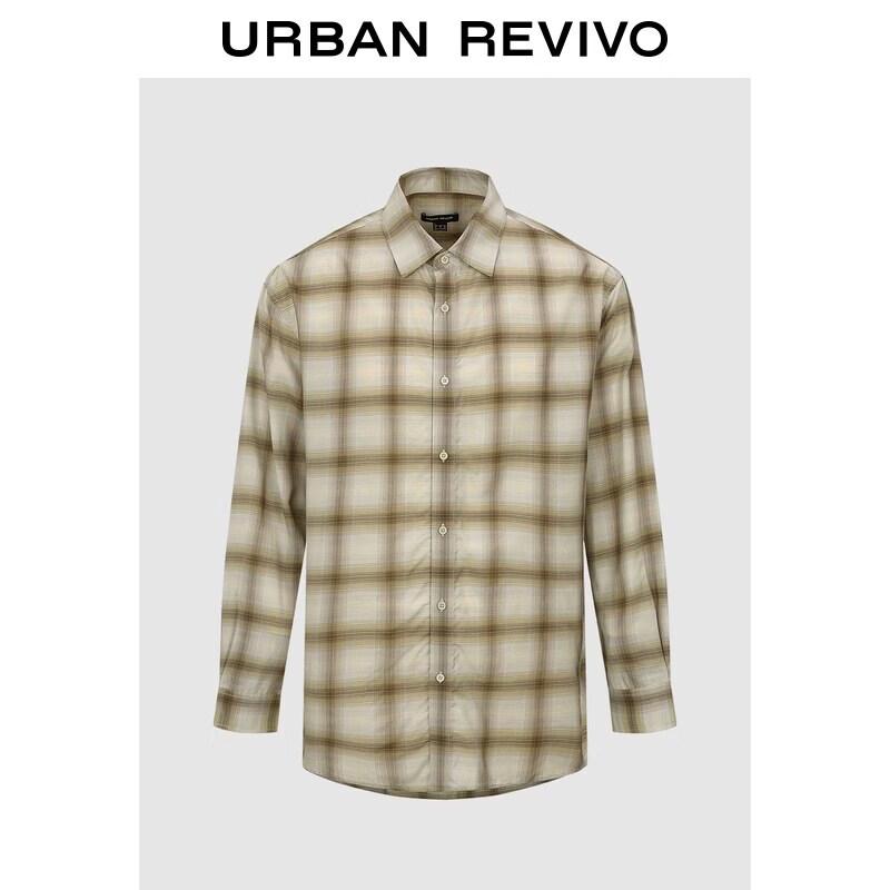 Men's Retro Plaid Open-Front Shirt