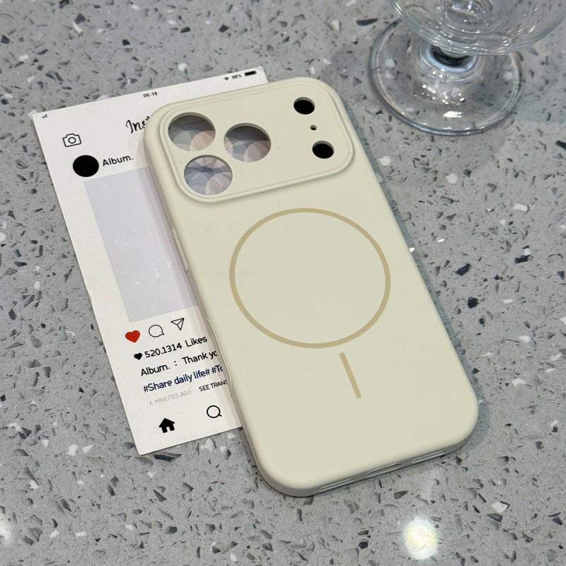 Liquid Silicone Magnetic Phone Case IPhone 17 16 Pro Max Shockproof Protective Cover