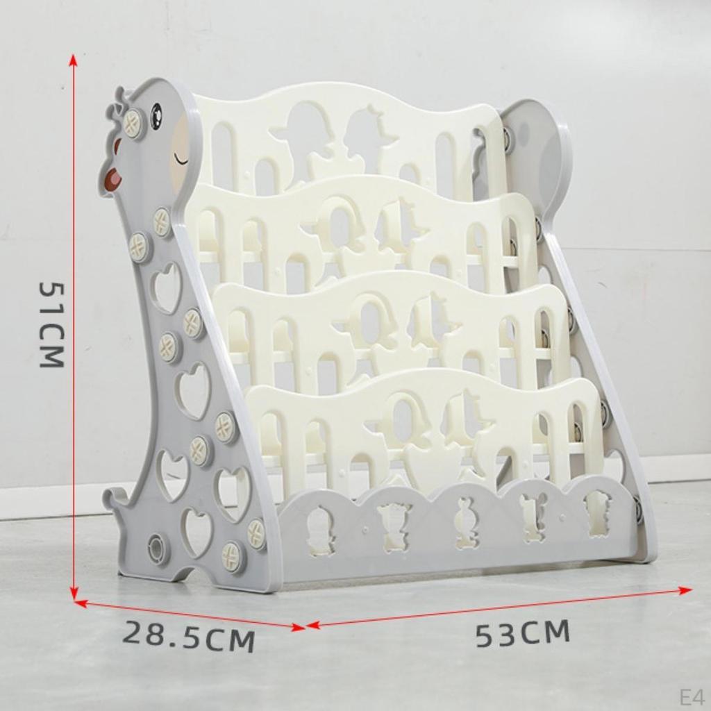 Kids Bookshelf Utility Magazines Organizer for Nursery Office Classrooms