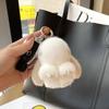 Cute Long Ear Bunny Keychain Real Mink Fur Rabbit Doll Pendant Toys Keyring Women Bag Charm Ornament Pompom Plush Jewelry Gifts