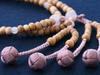 Kyoto Buddhist Altar Hayashi Prayer Beads Shingon Buddhism Hassun Boxwood Rose Quartz Official Ceremony Bag Kyoto Prayer Beads (For Women) [Bead Set]