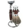Men s Shave Tool Kit 2 IN 1 Portable Curved Shaving Brush Manual Razor Stand Holder