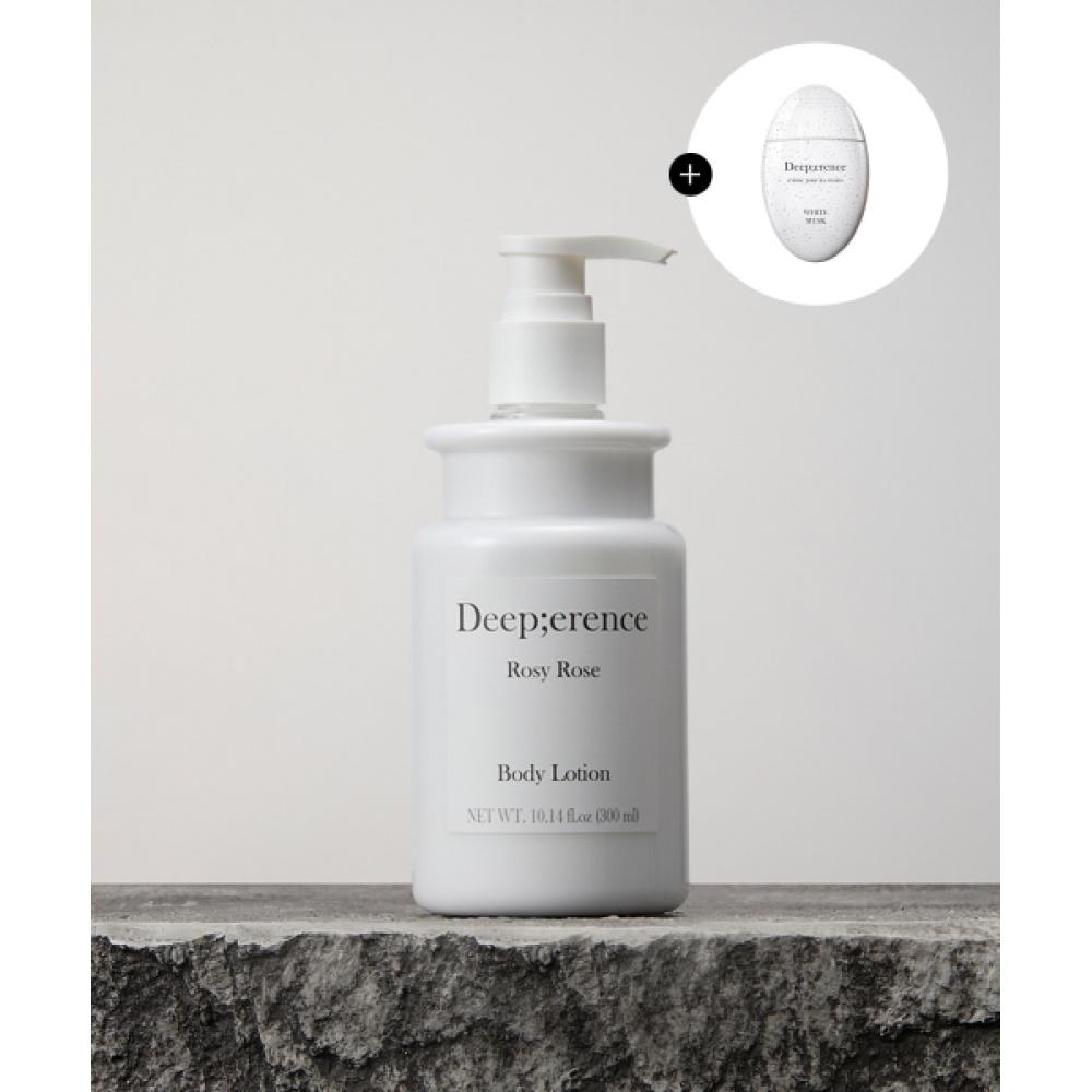 Deeperence Perfume De Body Lotion Rosy Rose 300ml + Perfume Marble Hand Cream Original Random Gift NONE